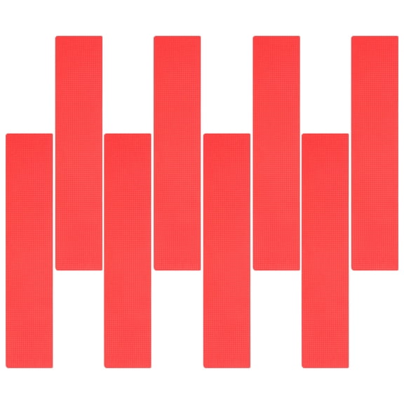 Luxshiny 8Pcs Tennis Training Equipment Red Soft Floor Markers with Tear Proof Design for Training Use