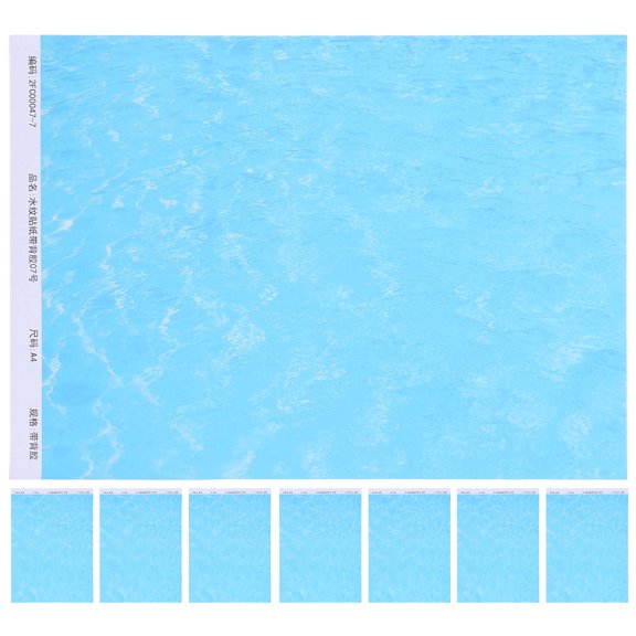 Luxshiny 8Pcs Water Ripple Decal Sheet for Model Railway and Landscape Diorama Scenes