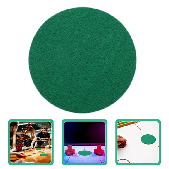 Luxshiny 8Pcs Table Hockey Pushers Patches Green Adhesive Replacement Parts for Table Hockey Games
