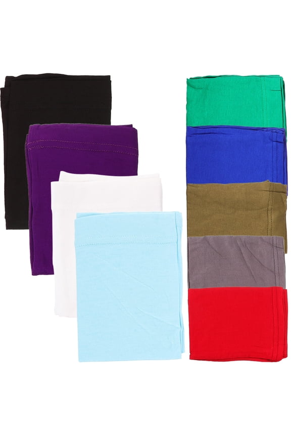 9Pcs Dreadlock Caps Elastic Headwrap Assorted Colors Comfortable No Slip Hair Wrap