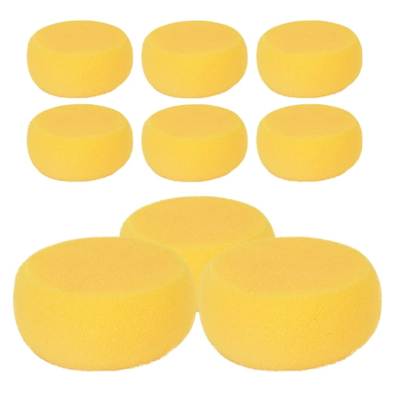 Luxshiny 9Pcs Pottery Sponge Pad Yellow Ceramic Absorbent Sponge for Smooth Clay Finishing and Painting