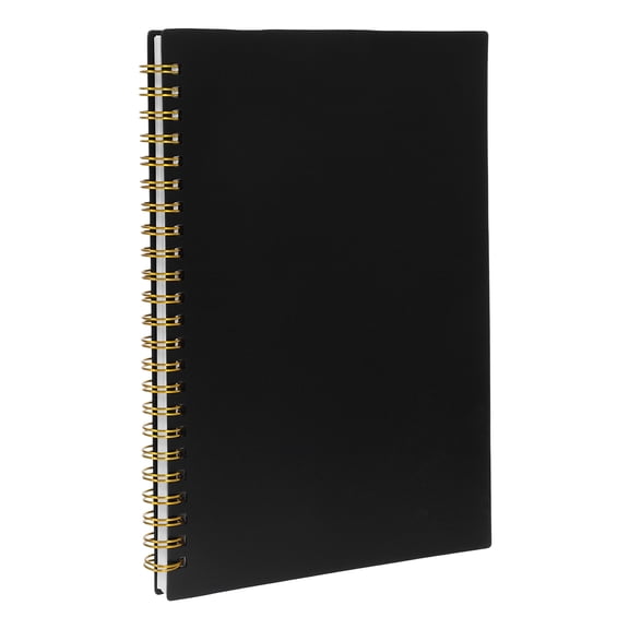 Luxshiny Accounting Record Book Black 1 PP Paper Simple Design For Warehouse School 1Pcs