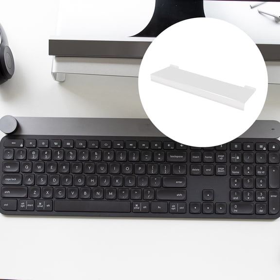 Luxshiny Acrylic Keyboard Tray for Desk with Comfortable Typing Angle and Anti Slip Feature