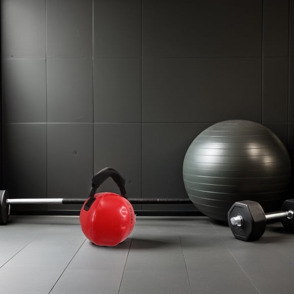 Luxshiny Adjustable Red Kettlebell Water Sandbag with Handle for Home Gym Strength Training Workouts