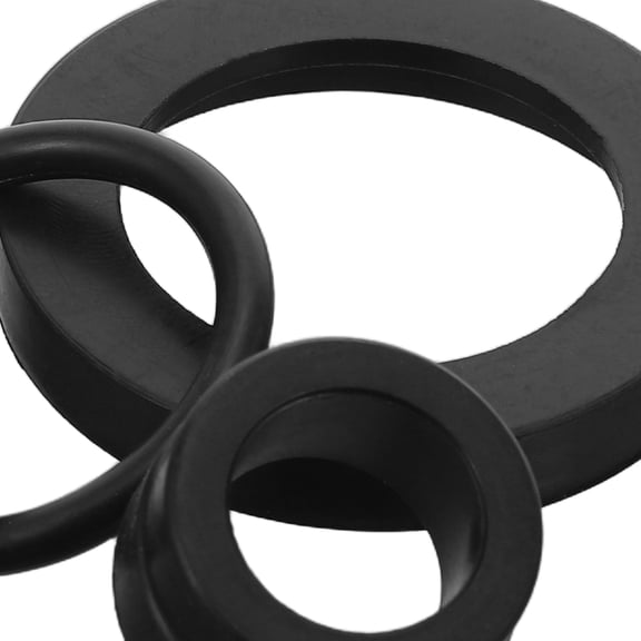 Luxshiny Airtight Rubber Sealing Gaskets Rings for Beer Keg Coupler Accessories with Easy Installation Black 3pcs