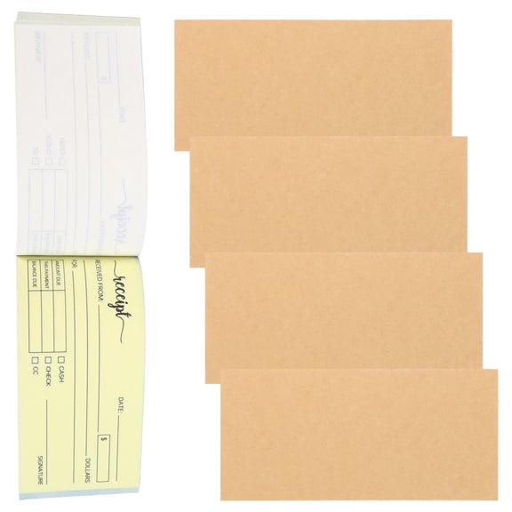 Luxshiny All Purpose Invoice Receipt Book with Automatic Duplicate Pages for Office Use
