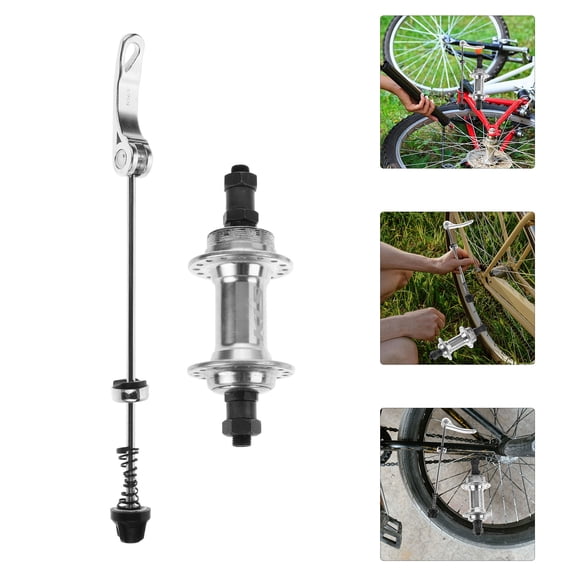 Luxshiny Aluminium Alloy Silver Quick Release Bike Rear Wheel Hub for Mountain Cycling 32Hole Configuration