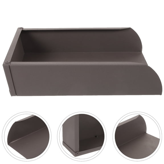 Luxshiny Aluminum Downspout Splash Block Coffee Color Antislip Gutter Extension