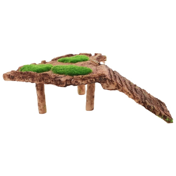 Luxshiny Aquatic Turtle Basking Platform Resin Material with Climbing Slopes for Healthy Exercise