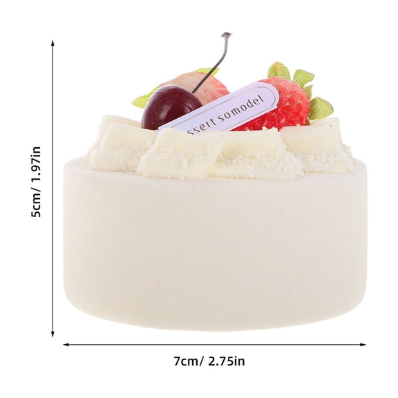 Luxshiny Artificial Cake Model for Display Lifelike Dessert Decor and Photography Prop