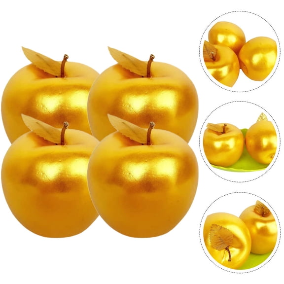 Luxshiny Set of 4 Artificial Fruit Decorations for Home, Kitchen, Office, Party, and Event Display Accessories