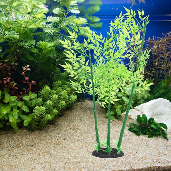 Luxshiny Artificial Plants for an Aquarium Artificial Bamboo Branches 1Set