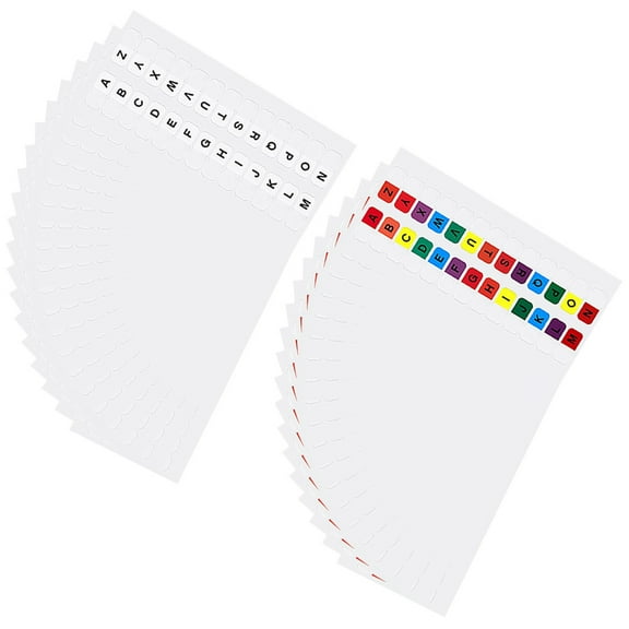 Luxshiny Assorted Color Alphabet Page Markers Sticky Tabs for Notebooks Books and Home Use