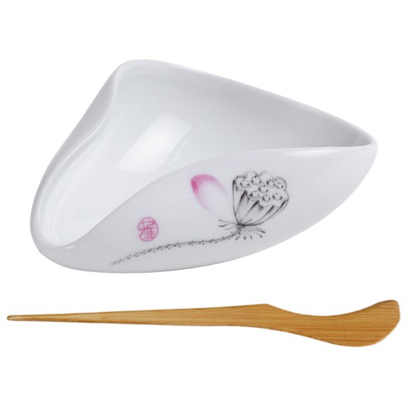 Luxshiny 1Set Ceramic Tea Dispensing Cup with Tea Spoon Assorted Colors for Home Use