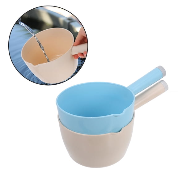 Luxshiny Assorted Color Plastic Water Scoop for Home Gardening and Kitchen Use, Large Capacity