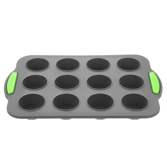 Luxshiny Assorted Color Silicone Muffin Baking Mold Set Sturdy Non Stick for Cake Making