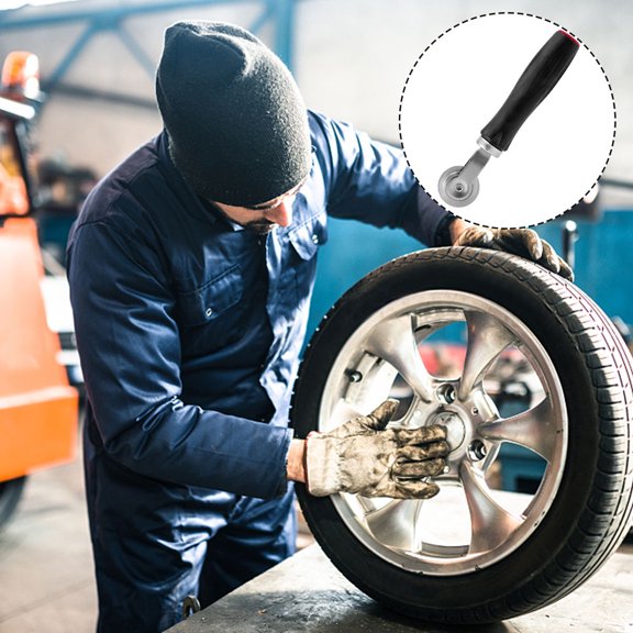 Luxshiny Auto Tire Compaction Roller Lightweight Portable Tool for Vehicle Tire Seal and Repair