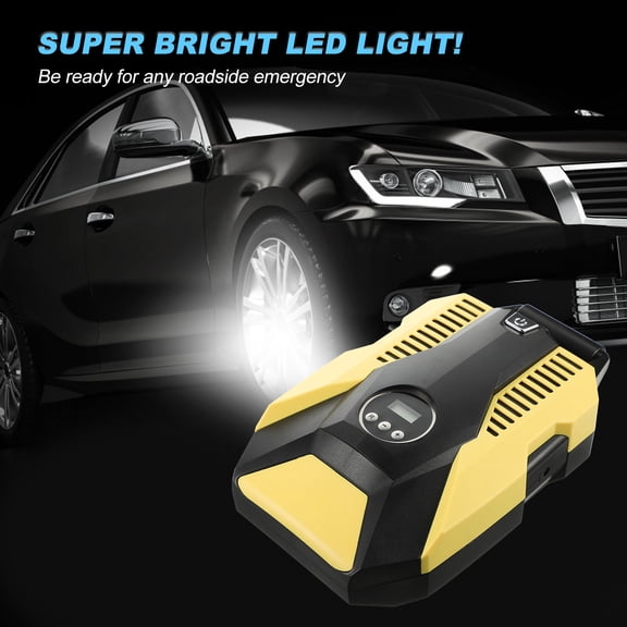 Luxshiny Auto Tire Pump Digital Tire Inflator for Vehicle Tires with Automatic Pressure Stop