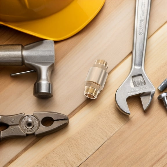 Luxshiny Backflow Preventer Brass Vertical Check Valve Prevents Backflow for Pumps 1Pack