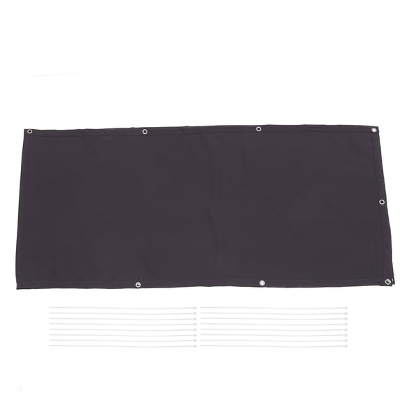 Luxshiny Balcony Screen For Apartments 1 Set Of Privacy Screen Shade Dark Grey Polyester For Swimming Pools