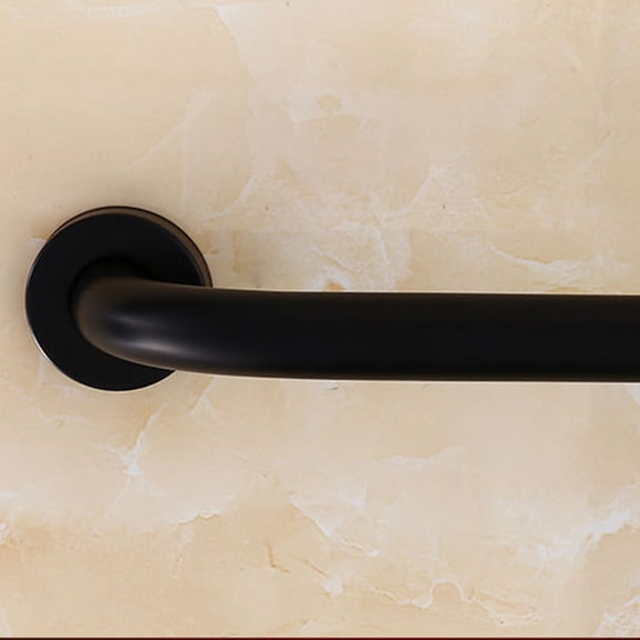 Luxshiny Bathroom Safety Hand Bar Black Stainless Steel Wall Mounted Grab Bar Multi Functional Armrest