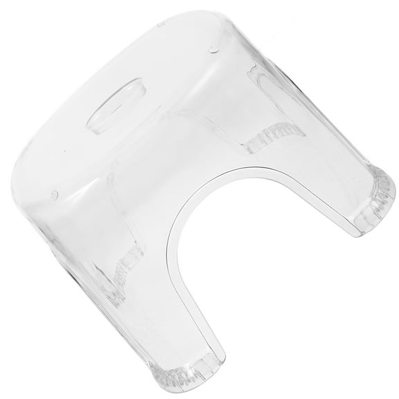 Luxshiny Bath Step Stool White Plastic 1Set