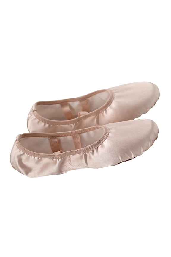 Beige Ballet Dance Shoes Ballet Flats for Ballerina Dancing Comfortable Fit