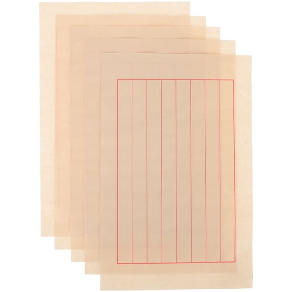 Luxshiny Beige Practice Paper Pad for Ink Brush Writing with Smooth, Delicate for Artists and Students