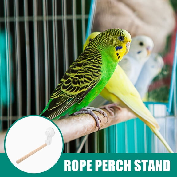 Luxshiny Bird Standing Rod with Wood and ABS for Parakeet Activity and Cage Entertainment