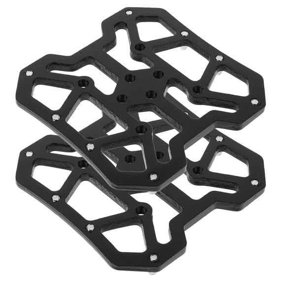 Luxshiny 1Pair Adjustable Bike Pedal Adapter Clipless Platform Conversion Kit Locking