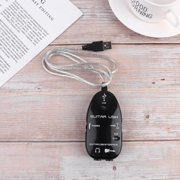 Luxshiny Black Audio Cable Guitar Connecting Cable for Guitar with Gold Copper Materials