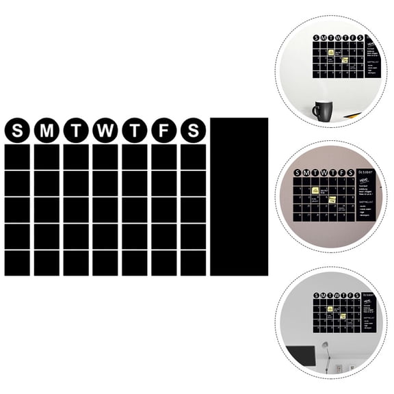 Luxshiny Black Blackboard Wall Planner Sticker for Daily Use PVC Material Ideal for Home Office School