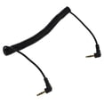 Luxshiny Black Copper Right Angle Coiled Audio Cable Transmission and ...