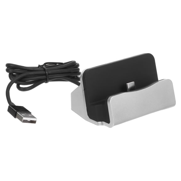 Luxshiny Black Desktop Charger Docking Station for Fast Charging and Syncing Compatible with OnePlus and More