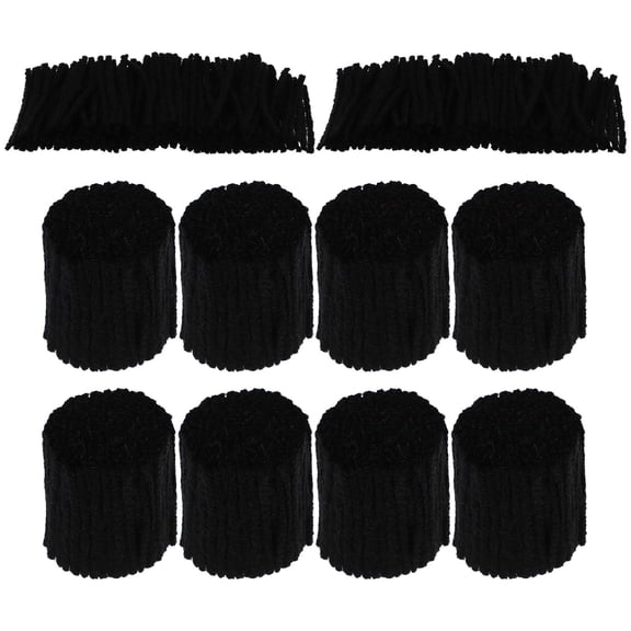 Luxshiny Black Latch Hook Rug Yarn Acrylic Material Great for DIY Rug Carpet Cushion Creations