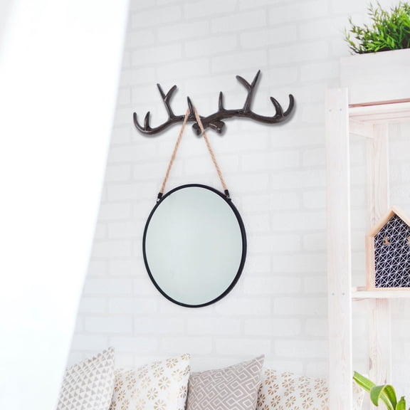 Luxshiny Black Metal Antler Styled Hook for Home Multi-Function Clothes Hanger