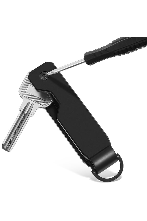 Black Metal Key Organizer with Multi Functional Durable Aluminium Alloy Design