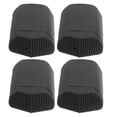 Point Ladder Rubber Protector Luxshiny Black Nonskid Rubber Telescoping Ladder End Caps Replacement ...