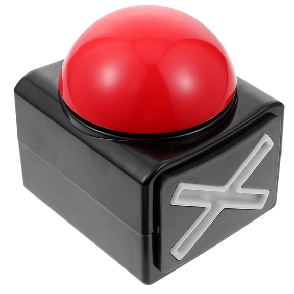 Luxshiny Black Plastic Answer Buzzer with Effects for Competitive Quiz and Party Games