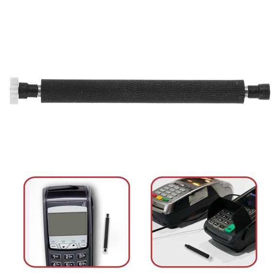Luxshiny Black Plastic Paper Roller for Printer Replacement Parts for Enhanced Thermal Print Clarity