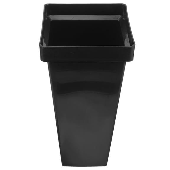Luxshiny Black Plastic Umbrella Storage Bucket for Home Entryway Hallway with Drip Tray Design