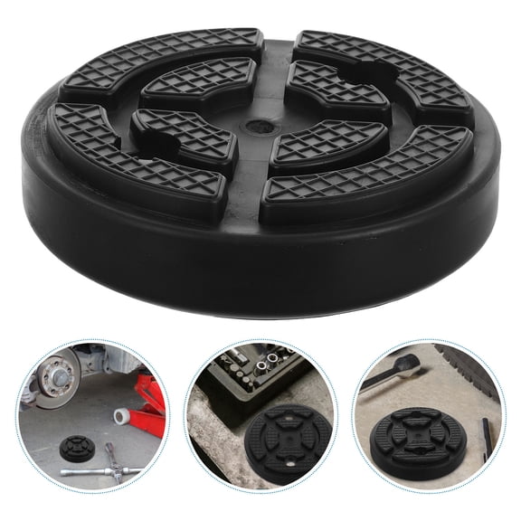 Luxshiny Black Rubber Jack Pad Adapter for Car Floor Jack Provides Stable Support and Slip Protection