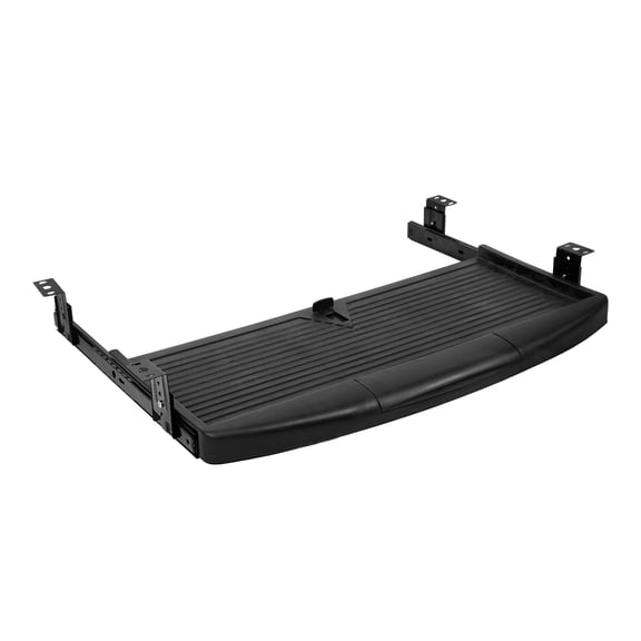 Luxshiny Black Slide Out Keyboard Drawer Under Desk for Efficient Workspace Setup