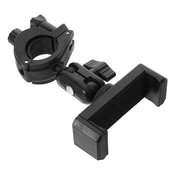 Luxshiny Portable Black Trumpet Music Stand Support with 360 Degree Adjustable Phone Holder