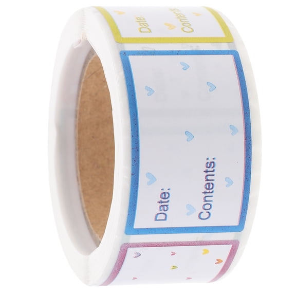 Luxshiny Blank Adhesive Date Labels for Food Storage Containers, Kitchen Pantry, and Freezer - Easy to Use and Organize