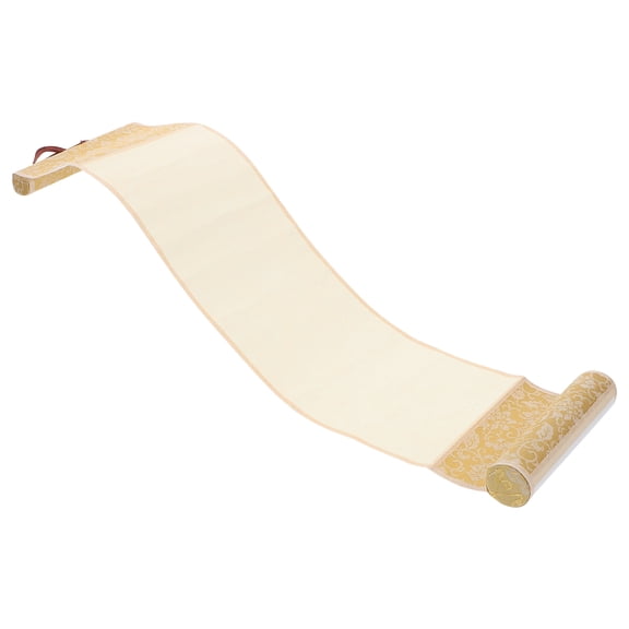 Luxshiny Blank Drawing Scroll for Writing Use Featuring Vintage Style and Hanging Wall Decoration