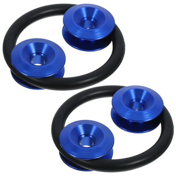 Luxshiny Blue Aluminum Alloy Bumper Washer Fastener Kit for Car Use Easy Install Durable Appearance 1 Set