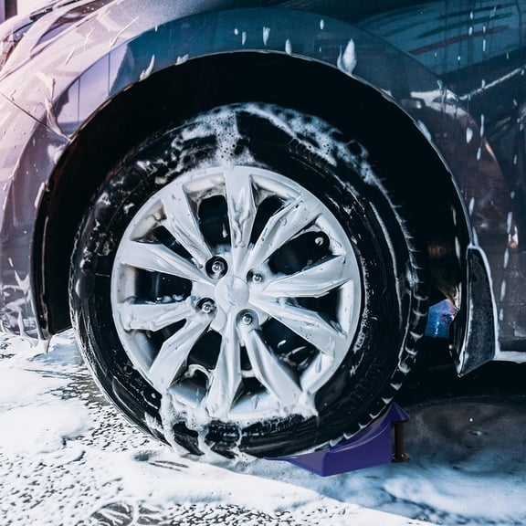 Luxshiny Blue Car Wheel Chock Durable Tire Block Provides Vehicle Stability and Prevents Slipping