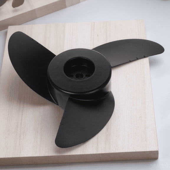 Luxshiny Boat Replacement Propeller Black Plastic Efficient Propulsion for Various Watercraft
