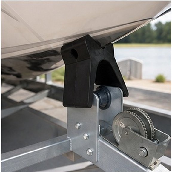 Luxshiny Boat Trailer Bow Stop Black Rubber Easy Install Durable Replacement Part for Fishing and Ski Boats